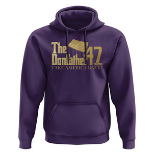 Trump 47 Hoodie The Donfather Take America Back US President 2024 TS09 Purple Print Your Wear