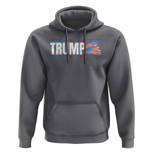 Trump Train 2024 Hoodie US President 2024 Supporter TS09 Charcoal Print Your Wear