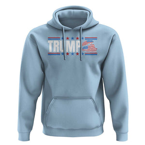 Trump Train 2024 Hoodie US President 2024 Supporter TS09 Light Blue Print Your Wear