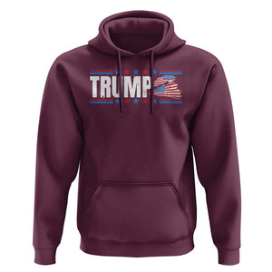 Trump Train 2024 Hoodie US President 2024 Supporter TS09 Maroon Print Your Wear