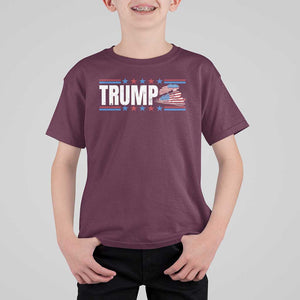 Trump Train 2024 T Shirt For Kid US President 2024 Supporter TS09 Maroon Print Your Wear