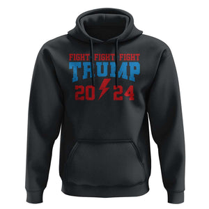 Trump Fighting Fight For America 2024 Hoodie TS09 Black Print Your Wear