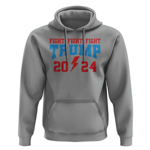 Trump Fighting Fight For America 2024 Hoodie TS09 Sport Gray Print Your Wear