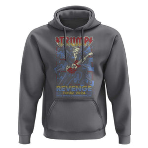 Trump Revenge Tour 2024 Hoodie Funny Trump Rocking Electric Guitar US President TS09 Charcoal Print Your Wear