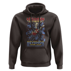 Trump Revenge Tour 2024 Hoodie Funny Trump Rocking Electric Guitar US President TS09 Dark Chocolate Print Your Wear