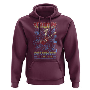 Trump Revenge Tour 2024 Hoodie Funny Trump Rocking Electric Guitar US President TS09 Maroon Print Your Wear