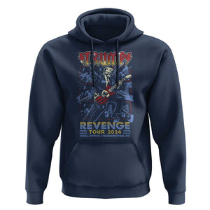 Trump Revenge Tour 2024 Hoodie Funny Trump Rocking Electric Guitar US President TS09 Navy Print Your Wear