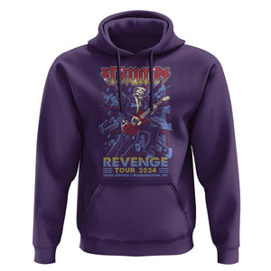 Trump Revenge Tour 2024 Hoodie Funny Trump Rocking Electric Guitar US President TS09 Purple Print Your Wear