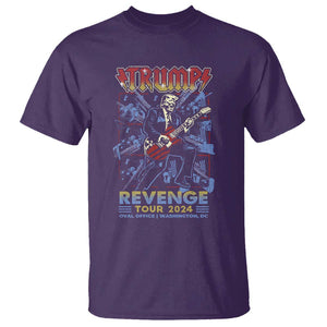 Trump Revenge Tour 2024 T Shirt Funny Trump Rocking Electric Guitar US President TS09 Purple Print Your Wear