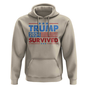 Trump Survived 2024 Hoodie God Save The President TS09 Sand Print Your Wear