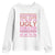 Funny Christmas Youth Sweatshirt Too Cute To Wear An Ugly Sweater TS09 White Print Your Wear