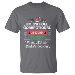 Funny Christmas Family Matching T Shirt North Pole Correctional Theft TS09 Charcoal Print Your Wear