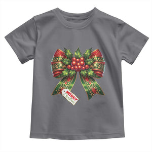 Funny Christmas Bow Present Costume Baby Shirt TS09 Charcoal Print Your Wear