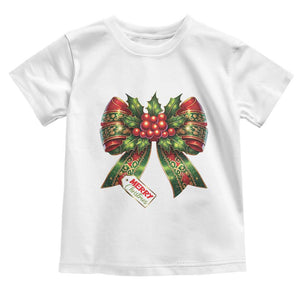 Funny Christmas Bow Present Costume Baby Shirt TS09 White Print Your Wear