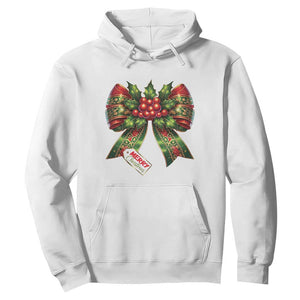 Funny Christmas Bow Present Costume Hoodie TS09 White Print Your Wear