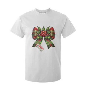 Funny Christmas Bow Present Costume T Shirt For Kid TS09 White Print Your Wear