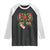 Funny Christmas Bow Present Costume Raglan Shirt TS09 Black White Print Your Wear