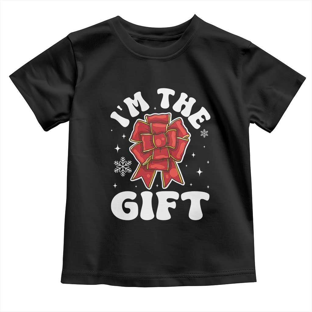 Funny Christmas Present Costume Baby Shirt I Am The Gift TS09 Black Print Your Wear