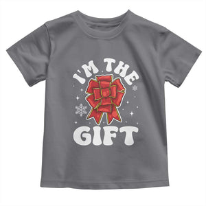 Funny Christmas Present Costume Baby Shirt I Am The Gift TS09 Charcoal Print Your Wear
