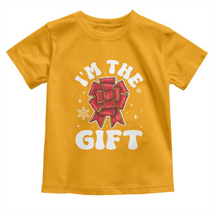 Funny Christmas Present Costume Baby Shirt I Am The Gift TS09 Gold Print Your Wear