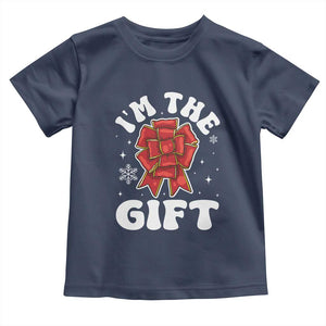 Funny Christmas Present Costume Baby Shirt I Am The Gift TS09 Navy Print Your Wear
