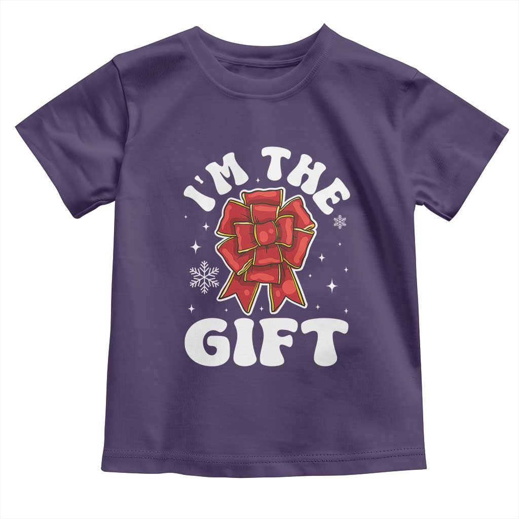 Funny Christmas Present Costume Baby Shirt I Am The Gift TS09 Purple Print Your Wear