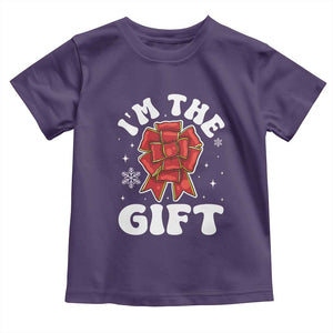 Funny Christmas Present Costume Baby Shirt I Am The Gift TS09 Purple Print Your Wear