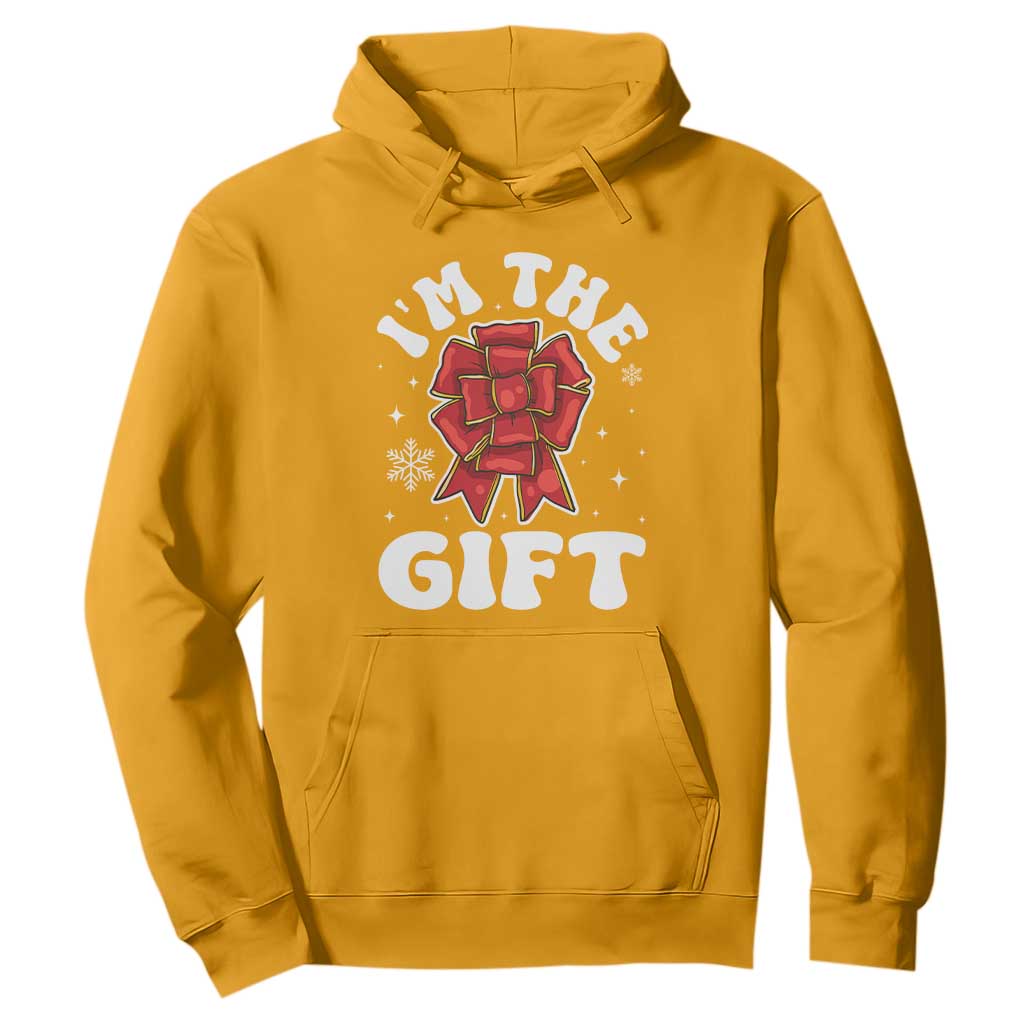 Funny Christmas Present Costume Hoodie I Am The Gift TS09 Gold Print Your Wear