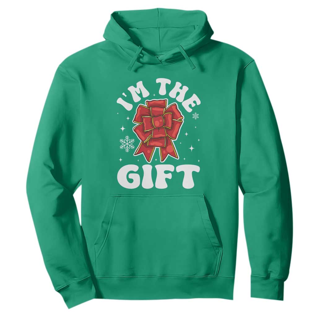 Funny Christmas Present Costume Hoodie I Am The Gift TS09 Irish Green Print Your Wear