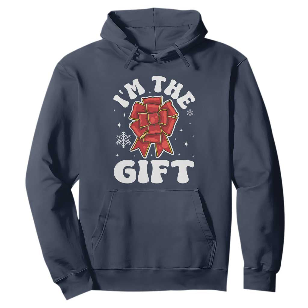 Funny Christmas Present Costume Hoodie I Am The Gift TS09 Navy Print Your Wear