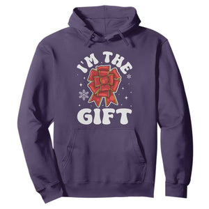 Funny Christmas Present Costume Hoodie I Am The Gift TS09 Purple Print Your Wear