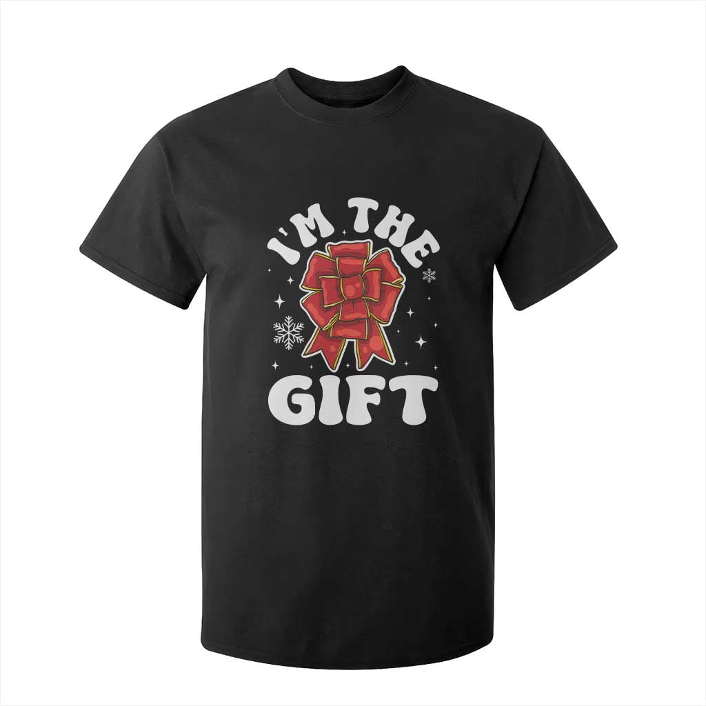 Funny Christmas Present Costume T Shirt For Kid I Am The Gift TS09 Black Print Your Wear