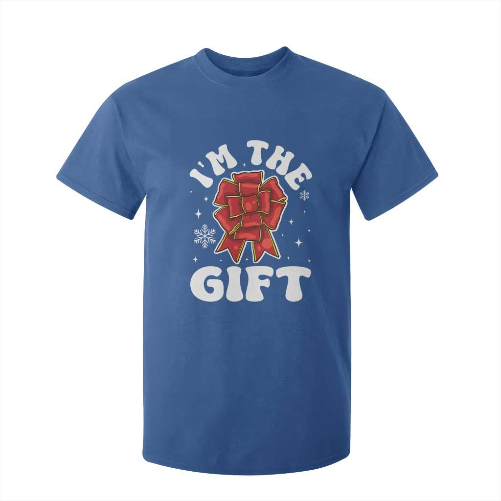 Funny Christmas Present Costume T Shirt For Kid I Am The Gift TS09 Royal Blue Print Your Wear