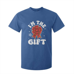 Funny Christmas Present Costume T Shirt For Kid I Am The Gift TS09 Royal Blue Print Your Wear