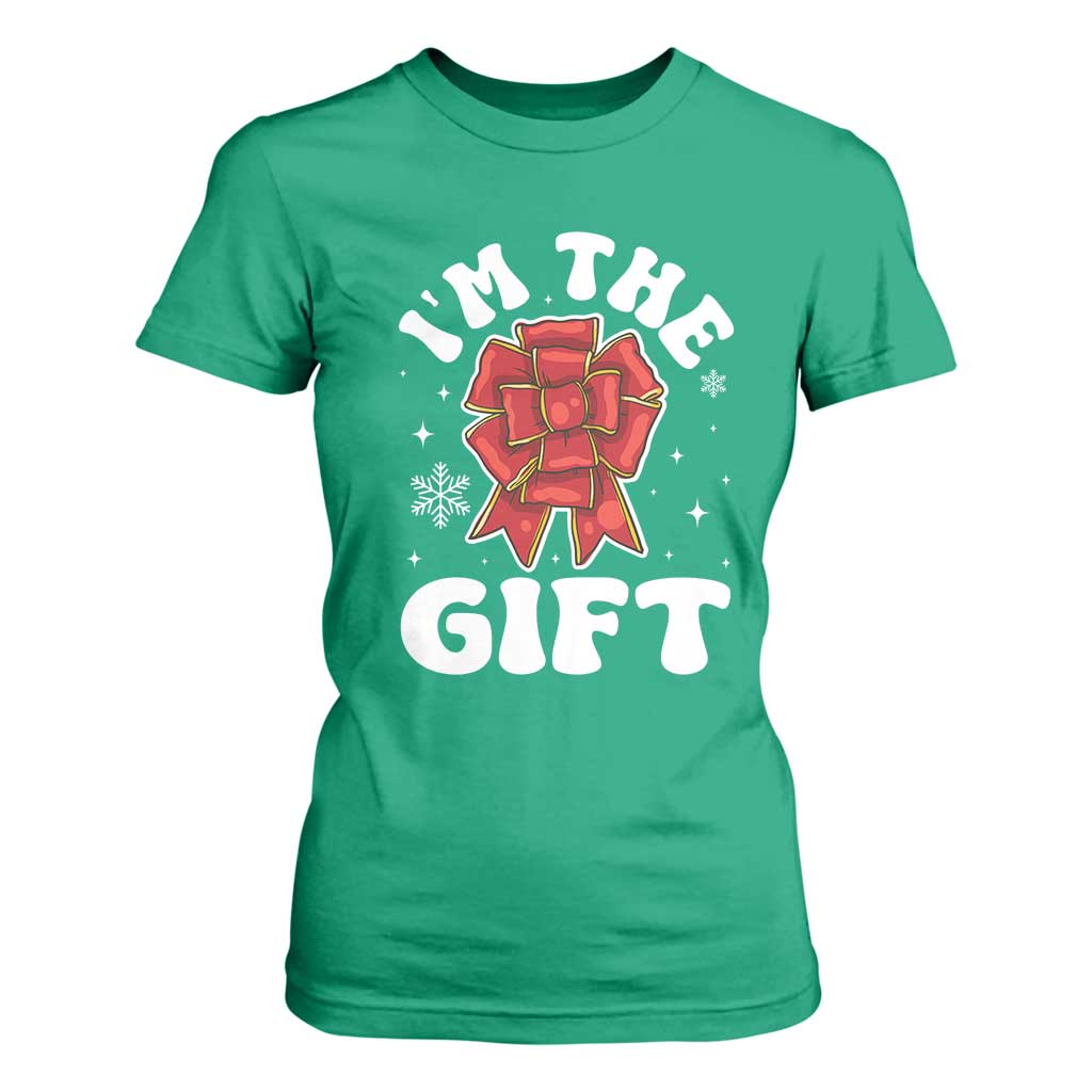 Funny Christmas Present Costume T Shirt For Women I Am The Gift TS09 Irish Green Print Your Wear