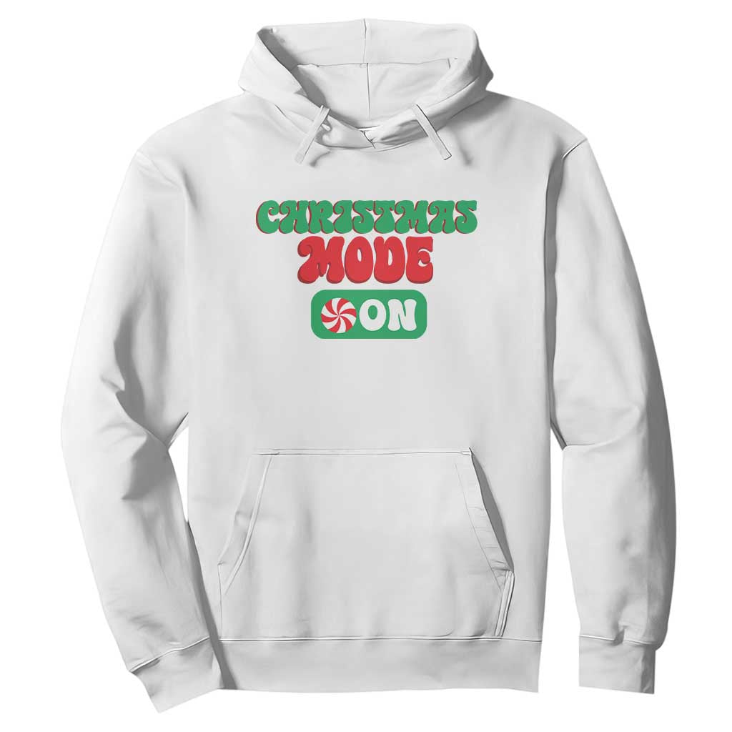 Funny Christmas Mode On Hoodie TS09 White Print Your Wear