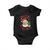 Funny Christmas Baby Onesie Nothing For You Whore Santa Middle Finger TS09 Black Print Your Wear