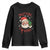 Funny Christmas Youth Sweatshirt Nothing For You Whore Santa Middle Finger TS09 Black Print Your Wear