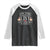 Funny Christmas Raglan Shirt On The List Of Naughty And I Regret Nothing Middle Finger TS09 Black White Print Your Wear
