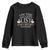 Funny Christmas Youth Sweatshirt On The List Of Naughty And I Regret Nothing Middle Finger TS09 Black Print Your Wear
