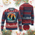 Funny Xmas Ugly Christmas Sweater Don't Be Naughty Dog Peeing Christmas Tree TS09 Burgundy Print Your Wear