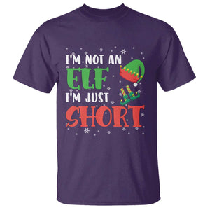 Funny Christmas T Shirt Im Not An Elf Just Short TS09 Purple Print Your Wear