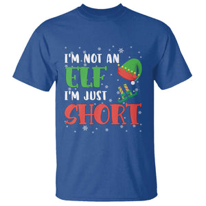 Funny Christmas T Shirt Im Not An Elf Just Short TS09 Royal Blue Print Your Wear