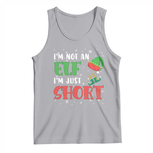 Funny Christmas Tank Top Im Not An Elf Just Short TS09 Athletic Heather Print Your Wear
