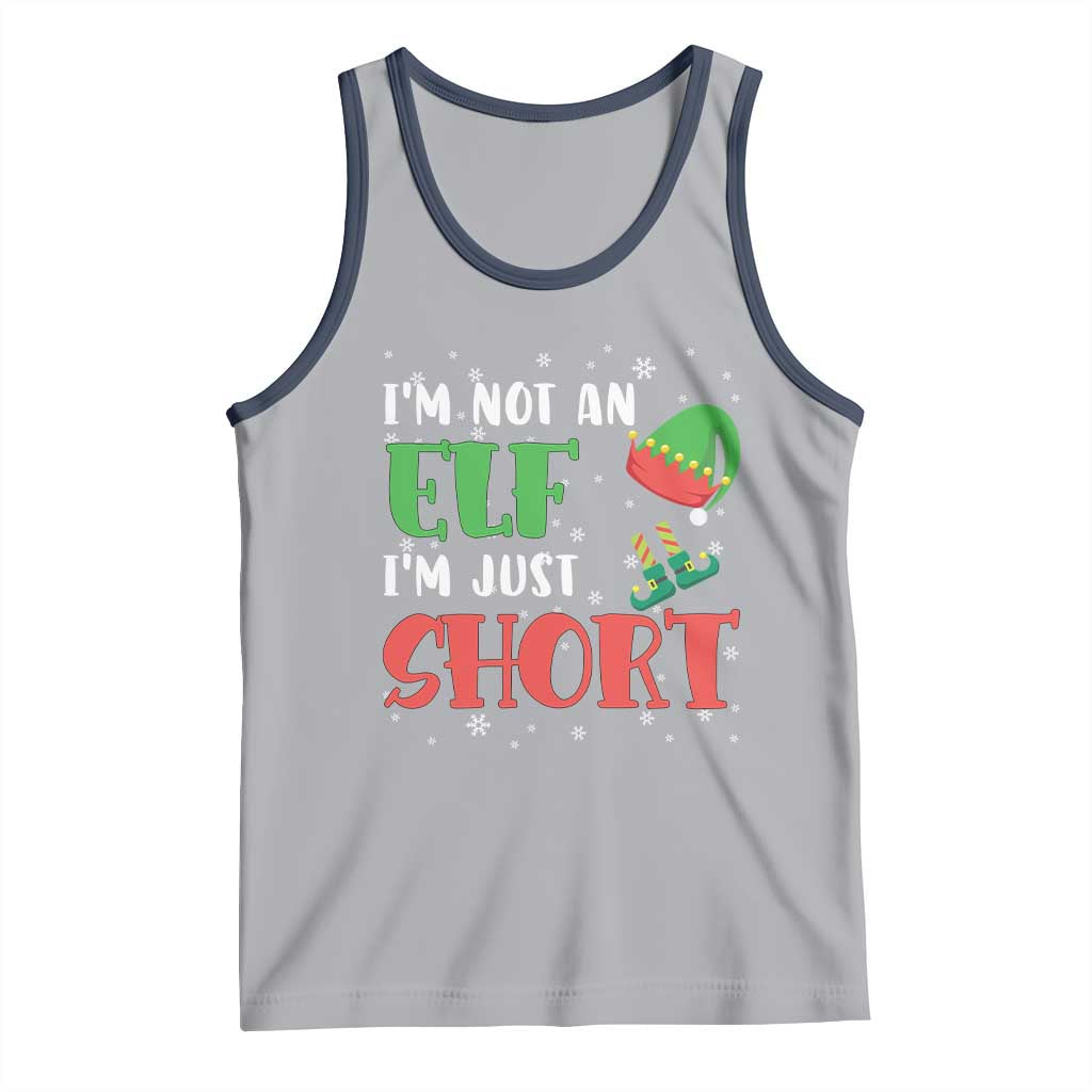 Funny Christmas Tank Top Im Not An Elf Just Short TS09 Athletic Heather Navy Print Your Wear