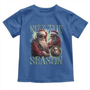 Funny Christmas Santa Baby Shirt Rizz The Season Cool Santa TS09 Royal Blue Print Your Wear