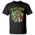 Funny Weed Christmas T Shirt Merry Juana Santa Skeleton 420 TS09 Black Print Your Wear