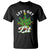 Funny Weed Christmas T Shirt Let's Get Lit Christmas Tree Cannabis TS09 Black Print Your Wear