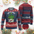 Funny Weed Xmas Ugly Christmas Sweater Let's Get Lit Christmas Tree Cannabis TS09 Burgundy Print Your Wear