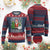Funny Weed Xmas Ugly Christmas Sweater Merry Kushmas Naughty Santa Snowman Cannabis 420 TS09 Burgundy Print Your Wear